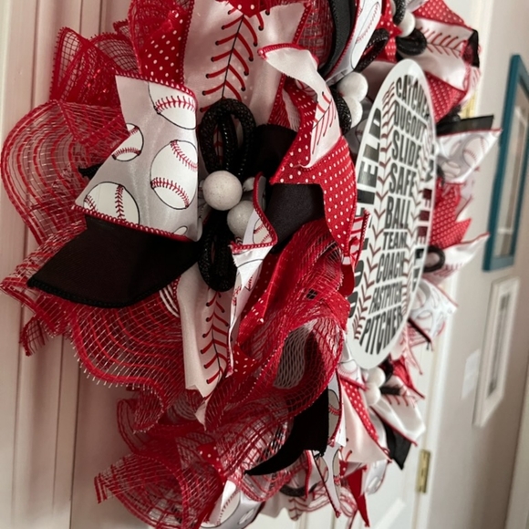Baseball Softball wreath - Picture 2 of 2